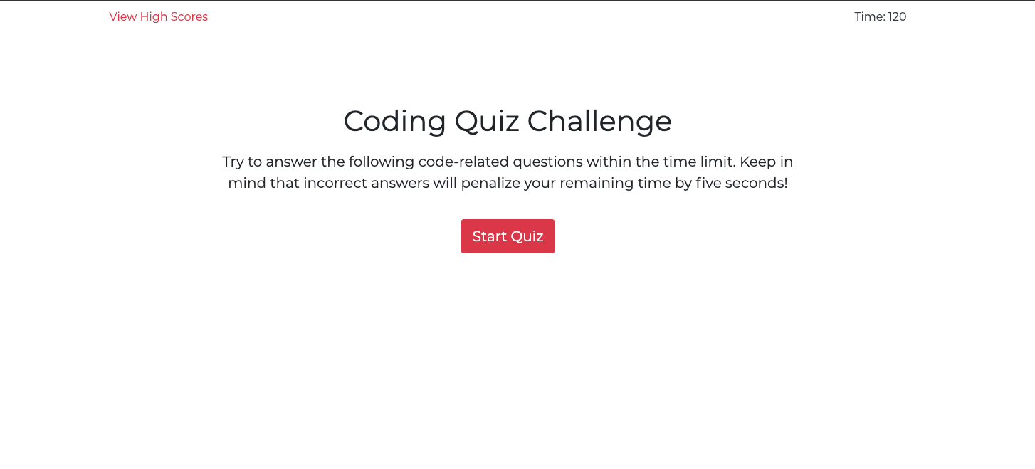 Code Quiz